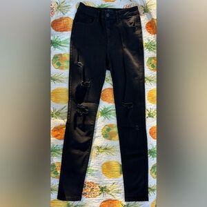 A2Jeans women black size 3 NWOT